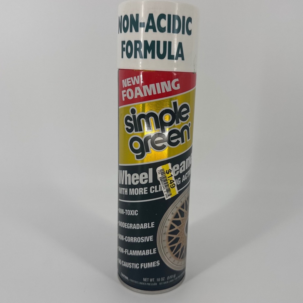 Simple Green 1995 Vintage  Foaming Wheel Cleaner Black Non-Acidic Degreaser